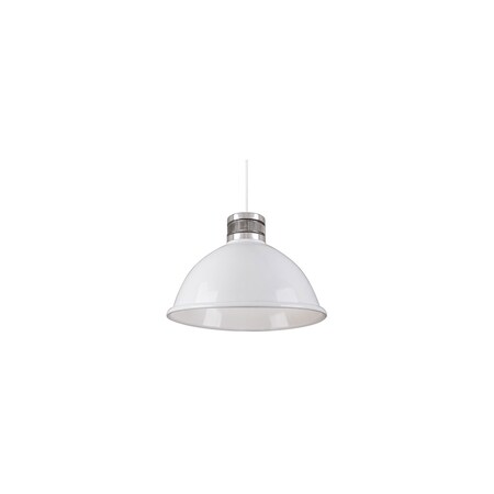 Kuzco Lighting Single Led Pendant w/Metal Dome Shade w/Industrial Styled Heat Sink PD2618-WH